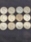 Lot of 12 1967 Silver Kennedy Half Dollars 40% silver