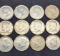 Lot of 12 coins 1967 Kennedy silver half dollars