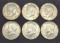 1963 Kennedy silver halfs lot 6 coins