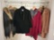 Beautiful Women's Designer Coats J Crew Faconnable Kenneth Cole and a Shawl w fur collar