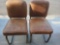 Lot of two pottery barn archer dining chairs