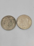 2 1921 Morgan Silver Dollars 90% silver