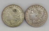 Lot of 2 1921 Morgan silver dollars Frosty