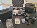 Canon eos Rebel Xti Camera and accessories and Tamron lens