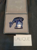 Vintage Lalique Paris Blue Deer Signed