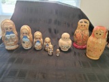 Russian Matryoshka Dolls 4 sets of a Beautiful collection