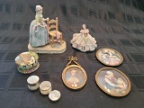 Vintage Victorian figures pics Mother of pearl pill boxes