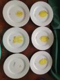 Limoges porcelain 6 piece lunch plates