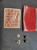 Wallets Christian Dior and Craftsman, cufflinks, pin,