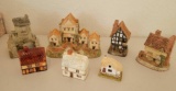 Miniature houses by different artists David Winter Malcolm Cooper