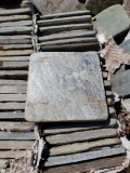 Pallet of 4 in x 4 in Smooth Grey Stone Tiles
