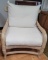 White washed oversized Cushion chair