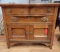 Antique Oak Credenza