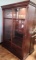 Beautiful wood Glass Double Sliding door Display cabinet