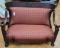 Vintage Victorian Chair sofa settee w Claw feet