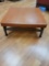 Square Wood and Metal Coffee table