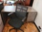 Nice Gtey Office Desk w 2 locking drawers Chair