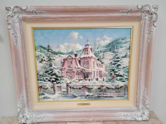 Limited Edition Fine Art Reproduction Rocky Mountain Christmas by Marty Bell