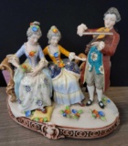 Vintage Victorian Porcelain Figurines 9in tall