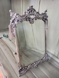 Rodgers Smith Silver plate vanity beveled mirror