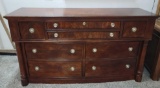 Dark brown Dresser or Buffet Eight drawers