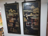 Asian Oriental Beautiful Hanging Panels x2 units