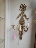 Vintage Brass French Wall Sconce