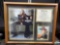 Framed Madonna pictures with biography info and album names wit dates.
