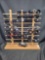 Wood Sunglass Display Rack with 14 Glasses