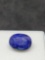 Deep blue Oval cut Sapphire gemstone 6.56ct