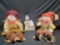 Harvest Decor Scarecrows Lighthouse clock