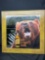 Jim Beam Honey Whisky Mirror with Grizzly Bear Design