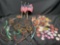 Mixed Novelty Lot. Mini Flags, Bracelets, Buttons more