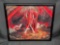 Framed Dragon Painting on Canvas