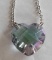 7 Ct Heart Shape Mystic Topaz Necklace in Sterling Silver NEW