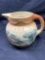 Early Antique Roseville Stoneware Early Decorated Pitcher or Jug