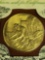 Forty-Niners Rush for California Gold Sterling Silver 24K Gold Plated First Edition Proof Medal