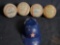 4 baseballs signed by multiple players