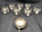 Sterling Silver Mini Mugs and Mini Platter.