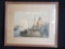 Framed and signed art.