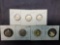 Silver coin lot Carded Collector lot Silver Quarters, Dimes, Nickels 7 coins