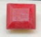 Ruby 8.03ct Huge Stone Princess cut earth mined gemstone blood red
