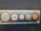 1964-D 5-Coin Gem Uncirculated Date Set with 90% Silver in Hard Plastic Holder