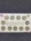 Complete 11-Coin World War Silver War Nickel Set in Holder