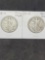 1918 and 1918-S Walking Liberty Halves in Problem Free Very Good Condition