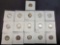 Collection of 16 Different Early Mercury Dimes from the Teens and Twenties including Mintmarks