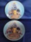 Disney Snow White Christmas 1987 Collector Plate 2 Units