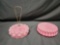 Early 20th century Pink Milkglass condiment holder