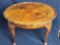 Quarter matched mahogany top pie crust table.