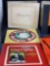 Box of vintage 45 record albums